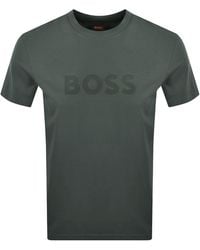 BOSS - Boss Regular Fit Logo T Shirt Dark - Lyst