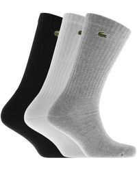 Lacoste - Triple Pack Ankle Socks - Lyst