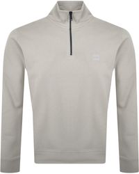 BOSS - Boss Zetrust Quarter Zip Sweatshirt - Lyst