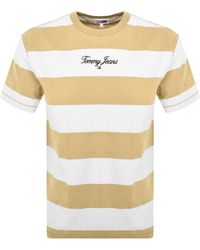 Tommy Hilfiger - Bold Stripe Logo T Shirt - Lyst