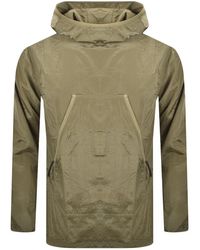 PRETTY GREEN COAT TILBY MENS KHAKI QUILTED HOODED JACKET