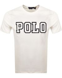 Ralph Lauren - Polo Logo T Shirt Off - Lyst