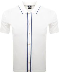 Paul Smith - Button Front Polo T Shirt - Lyst