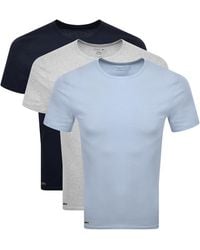 Lacoste - Slim Fit 3 Pack T Shirts - Lyst