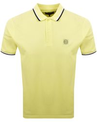Marshall Artist - Tipped Polo T Shirt Lemon - Lyst