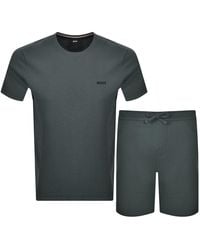 BOSS BUSINESS - Boss Mix And Match Waffle Short Set - Lyst