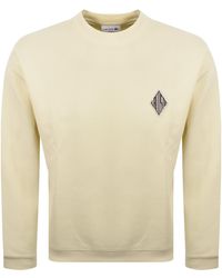 Lacoste - Pique Badge Sweatshirt Pale - Lyst