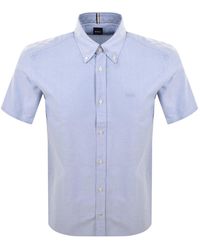 BOSS BUSINESS - Boss Short Sleeve Liam Shirt Light - Lyst