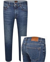 BOSS - Boss Delaware Slim Fit Jeans Dark - Lyst