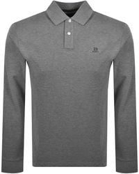 Hackett - Heritage Small Logo Polo T Shirt Ash - Lyst