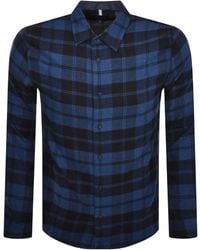 Ted Baker - Abacus Check Long Sleeve Shirt - Lyst