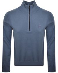 BOSS - Boss Kanobix Quarter Zip Jumper - Lyst