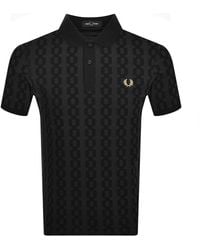 Fred Perry - Cable Print Polo T Shirt - Lyst
