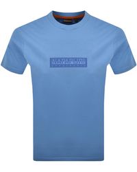 Napapijri - S-Box Logo T Shirt - Lyst