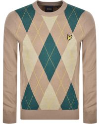 Lyle & Scott - Argyle Knitted Jumper - Lyst