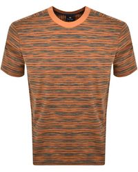 Paul Smith - Regular Fit Stripes T Shirt - Lyst