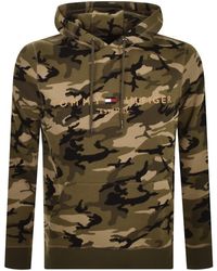 tommy hilfiger hoodie khaki