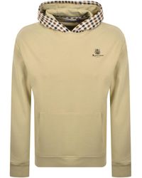 Aquascutum - Active Check Hoodie Fleece - Lyst