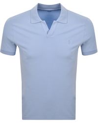 Ralph Lauren - Open Neck Polo T Shirt - Lyst