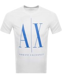Armani Exchange - Crew Neck Logo T Shirt - Lyst