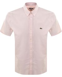 Lacoste - Woven Short Sleeved Shirt Light - Lyst