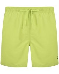 Fred Perry - Swim Shorts Citron - Lyst