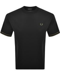 Fred Perry - Bold Tipped T Shirt - Lyst