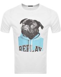 Replay - Logo T Shirt - Lyst
