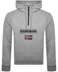 Napapijri - Burgee Half Zip 2.0 Hoodie - Lyst
