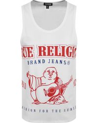 True Religion - Logo Vest - Lyst