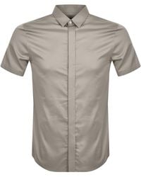 ARMANI EXCHANGE - Slim Fit Shirt Plaza Taupe - Lyst