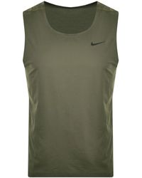 Nike - Training Dri Fit Ready Vest Olive - Lyst