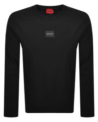 HUGO - Mael Long Sleeve T Shirt - Lyst