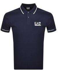 EA7 - Emporio Armani Short Sleeved Polo T Shirt - Lyst