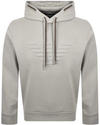 Armani - Emporio Eagle Logo Hoodie - Lyst