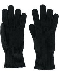 Moncler Embroidered Logo Gloves - Black
