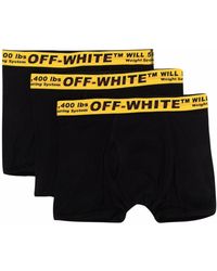 Mens Clothing Underwear Boxers Save 8% Off-White c/o Virgil Abloh Cotton Industrial Boxer 3 Pack in Black for Men 