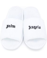 white palm slippers