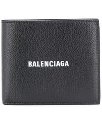 Balenciaga Square Fold Wallet - Black