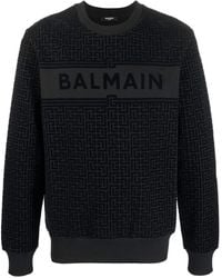 Balmain Logo-printed Sweatshirt - Black