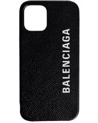 Balenciaga Logo Cash Card Iphone 12 Case Black