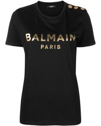 Balmain T-shirts for Women | Online Sale up to 60% off | Lyst