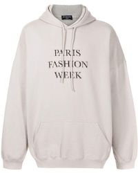 Balenciaga Paris Fashion Week Oversized Hoodie Grey