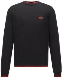 black and white hugo boss jumper