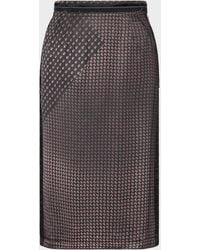 Maison Margiela - Paisley Print Midi Skirt - Lyst