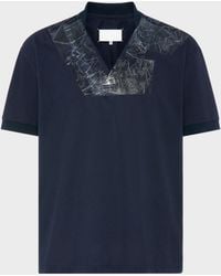 Maison Margiela - Taped V-Neck T-Shirt - Lyst