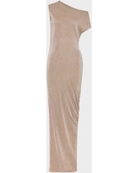 Maison Margiela - Metallic Knit Maxi Dress - Lyst