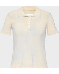 Maison Margiela - Stamped Cotton Knit Polo - Lyst