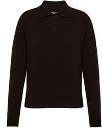Maison Margiela - Haut À Col Polo En Laine, Femme, Taille - Lyst