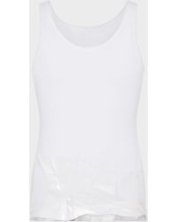 Maison Margiela - Taped Cotton Tank Top - Lyst